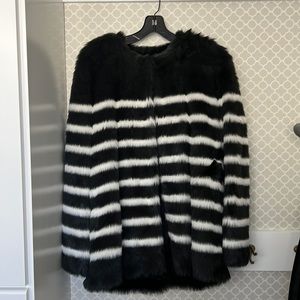 Black and white striped jacket. New with tags!